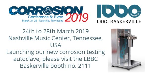 LBBC Baskerville launches new corrosion testing autoclave at CORROSION 2019