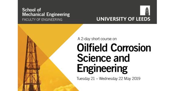 Dr Danny Burkle to speak at University of Leeds, Oilfield Corrosion Science and Engineering event